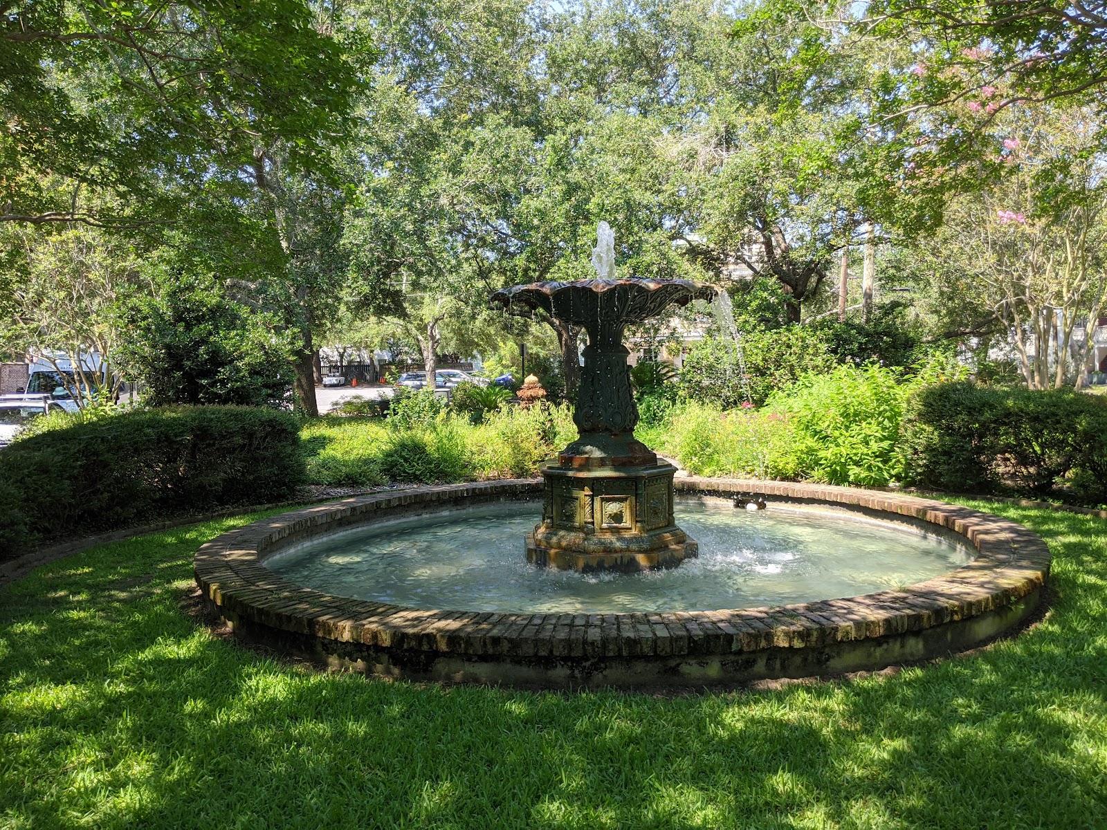 Chapel Street Fountain Park — Activity in Downtown, Charleston, SC
