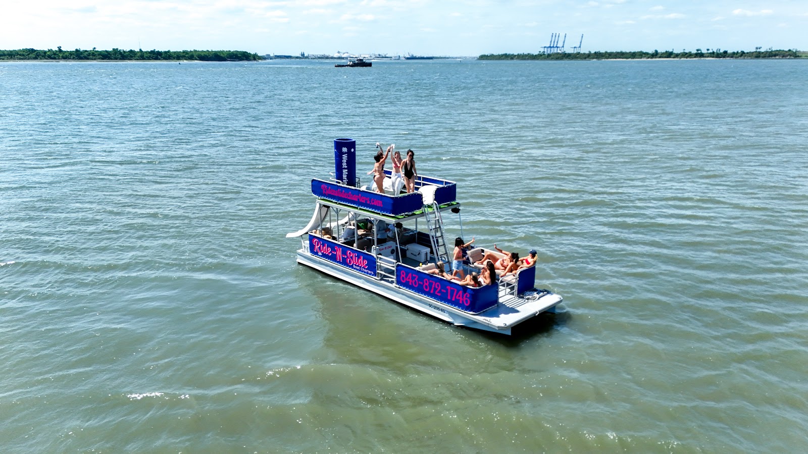 Ride-N-Slide Boat Charters — Activity in Downtown, Charleston, SC